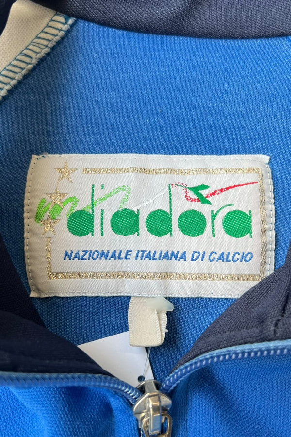 90'S FIGC TRACK JACKET / BLUE [SIZE: S USED]