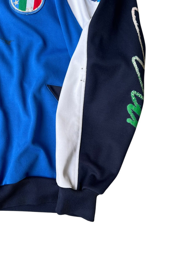 90'S FIGC TRACK JACKET / BLUE [SIZE: S USED]