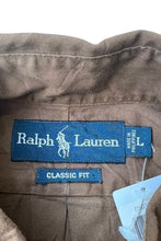 画像をギャラリービューアに読み込む, 90'S L/S CLASSIC FIT BD SHIRT / BROWN [SIZE: L USED]
