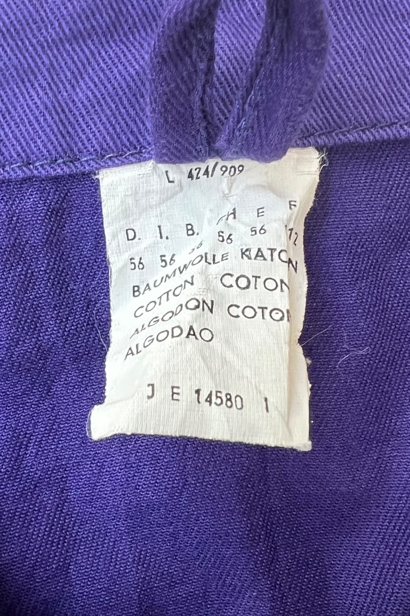 EURO WORK COTTON JACKET / PURPLE [SIZE: L USED]
