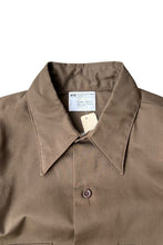画像をギャラリービューアに読み込む, 70'S L/S WORK SHIRT / BROWN [SIZE: M DEADSTOCK/NOS]
