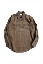画像をギャラリービューアに読み込む, 70'S L/S WORK SHIRT / BROWN [SIZE: M DEADSTOCK/NOS]
