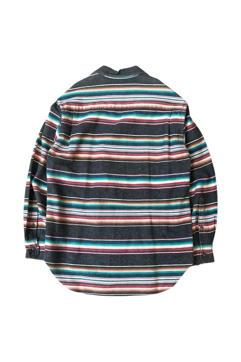 90'S L/S NATIVE PATTERN SHIRT / MULTI [SIZE: M USED]