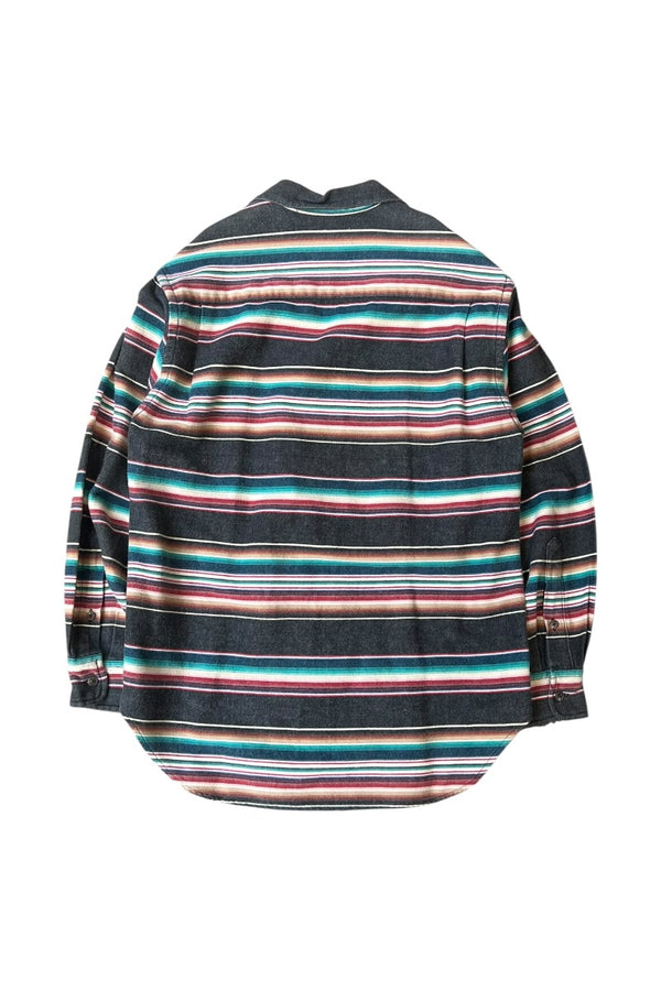 90'S L/S NATIVE PATTERN SHIRT / MULTI [SIZE: M USED]