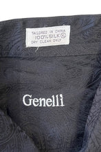 画像をギャラリービューアに読み込む, 90'S L/S PAISLEY SILK SHIRT / BLACK [SIZE: XL USED]
