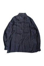 画像をギャラリービューアに読み込む, 90'S L/S PAISLEY SILK SHIRT / BLACK [SIZE: XL USED]
