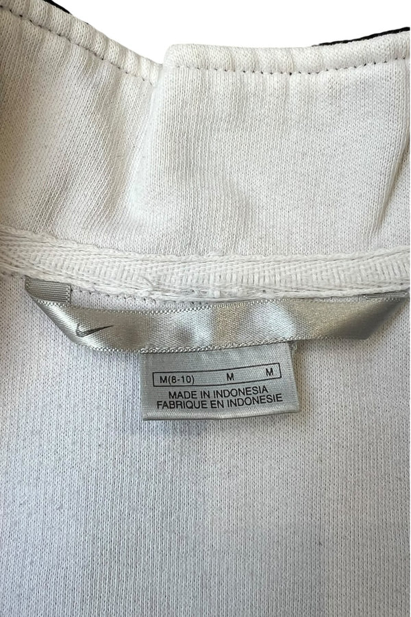 Y2K EARLY 00'S HALF-ZIP SWEATSHIRT / WHITE [SIZE: M USED]