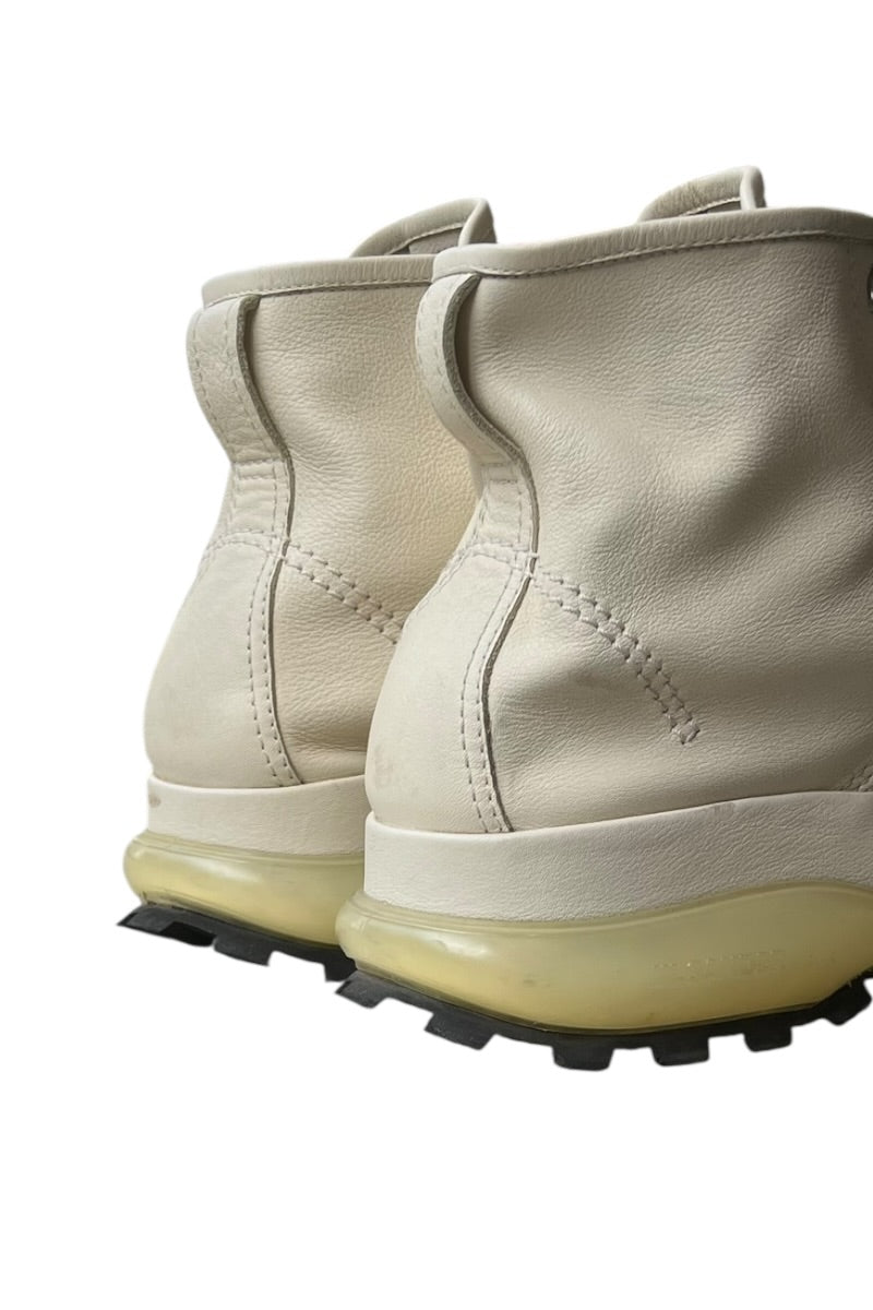 MADE IN ITALY LEATHER BOOTS / WHITE [SIZE: US8.5 (26.5cm相当) USED]