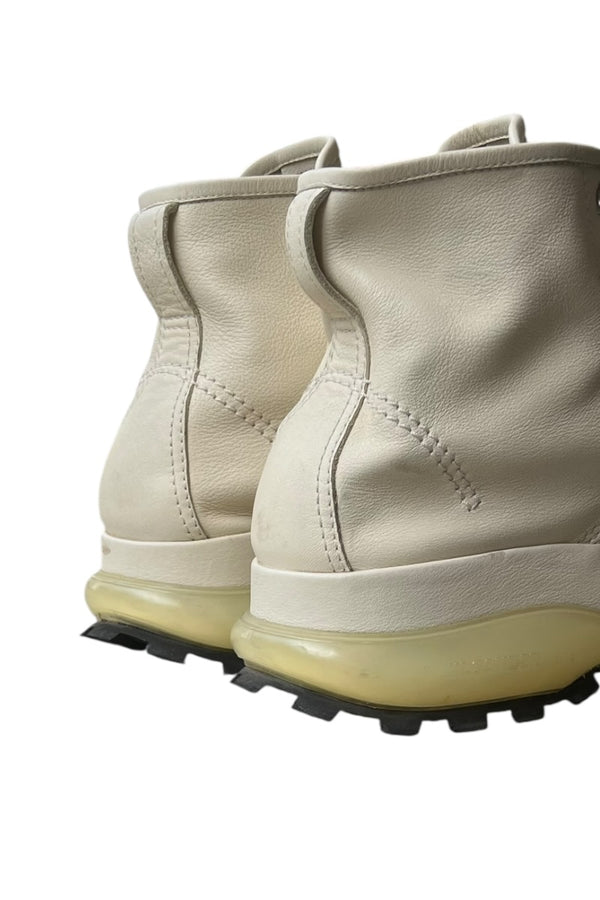 MADE IN ITALY LEATHER BOOTS / WHITE [SIZE: US8.5 (26.5cm相当) USED]