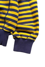 画像をギャラリービューアに読み込む, 90'S EMBREM ONE POINT BORDER SWEATSHIRT / YELLOW [SIZE: L USED]
