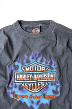 画像をギャラリービューアに読み込む, MADE IN USA 92'S L/S DAYTONA PURPLE FLAME T-SHIRT / BLACK [SIZE: L USED]
