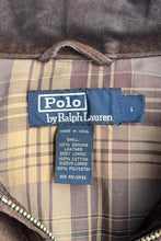 画像をギャラリービューアに読み込む, 90'S SUEDE LEATHER JACKET W/CHECK LINER / BROWN [SIZE: L USED]
