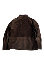 画像をギャラリービューアに読み込む, 90'S SUEDE LEATHER JACKET W/CHECK LINER / BROWN [SIZE: L USED]
