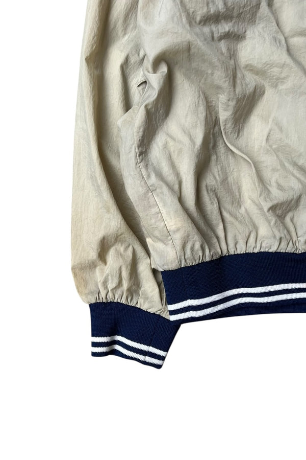 90'S HALF-ZIP NYLON JACKET / BEIGE [SIZE: M USED]