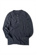 画像をギャラリービューアに読み込む, Y2K EARLY 00'S L/S HENLEY NECK T-SHIRT / BLACK [SIZE: M USED]
