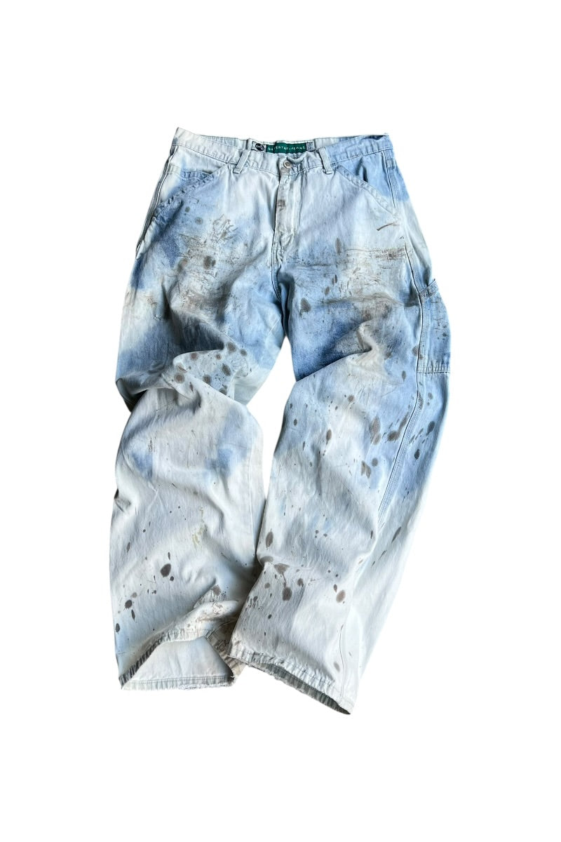 90'S SILVER TAB DENIM PANTS / WHITE [SIZE: 32 USED]