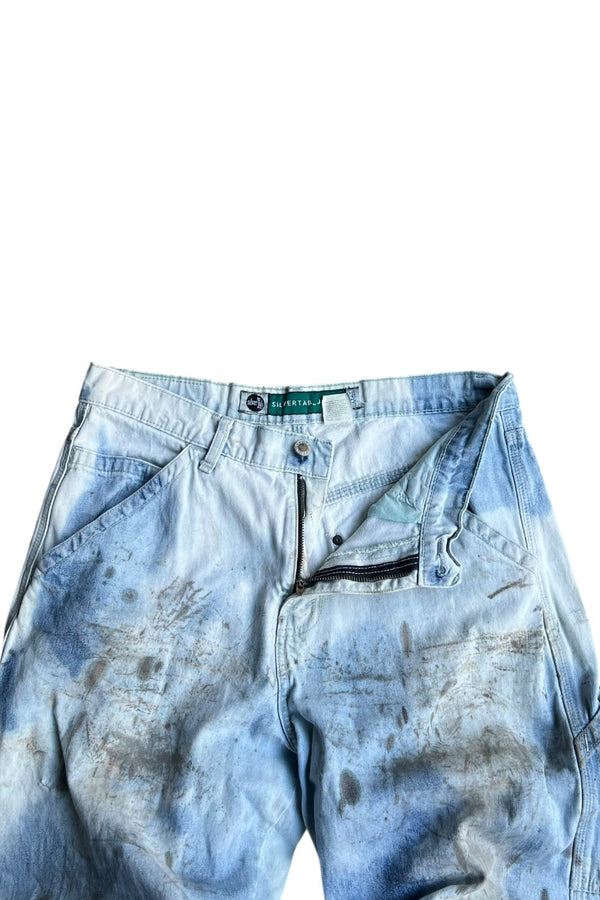 90'S SILVER TAB DENIM PANTS / WHITE [SIZE: 32 USED]