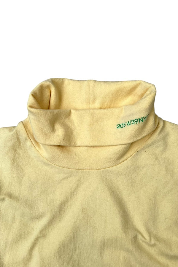 17-18'S MADE IN ITALY 205W39NYC TURTLE NECK CUT SEW / YELLOW [SIZE: S USED]