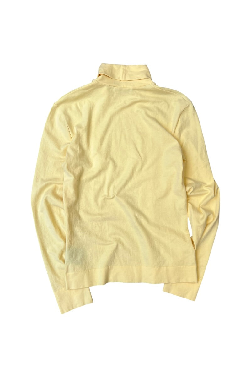 17-18'S MADE IN ITALY 205W39NYC TURTLE NECK CUT SEW / YELLOW [SIZE: S USED]