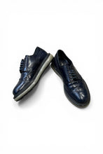 画像をギャラリービューアに読み込む, WING TIP AIR SOLE LEATHER SNEAKERS / NAVY [SIZE: US8.5 (27.5cm相当) USED]

