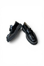 画像をギャラリービューアに読み込む, MADE IN ITALY LEATER LOAFER / BLACK [SIZE: US7.5 (26cm相当) USED]

