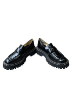 画像をギャラリービューアに読み込む, MADE IN ITALY LEATER LOAFER / BLACK [SIZE: US7.5 (26cm相当) USED]
