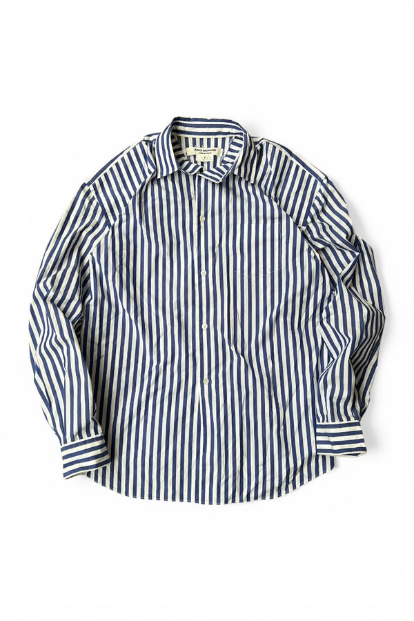 MADE IN JAPAN 18'S L/S STRIPE SHIRT / WHITE [SIZE: S USED]