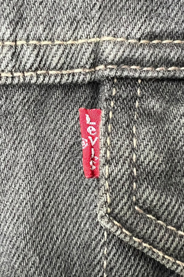 MADE IN ITALY 92'S 70503 02 DENIM JACKET / BLACK [SIZE: L USED]