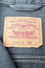 画像をギャラリービューアに読み込む, MADE IN ITALY 92'S 70503 02 DENIM JACKET / BLACK [SIZE: L USED]
