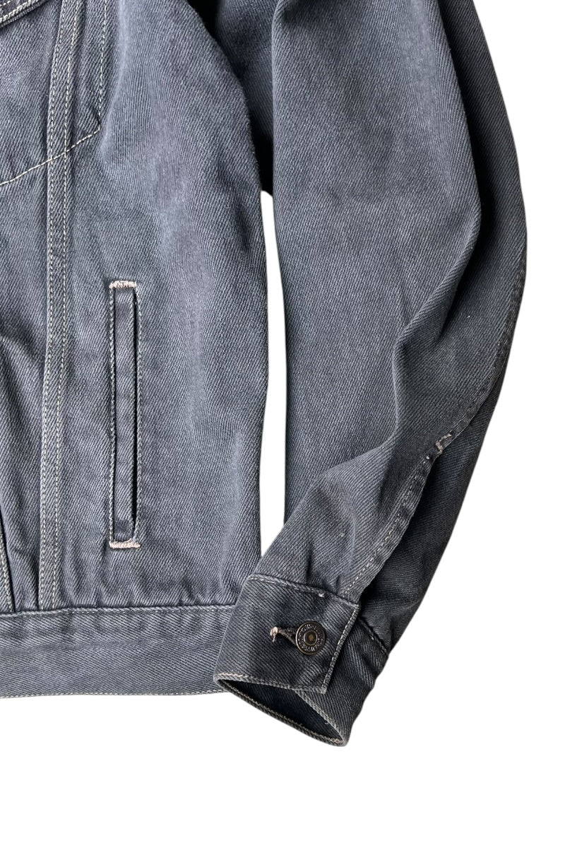 MADE IN ITALY 92'S 70503 02 DENIM JACKET / BLACK [SIZE: L USED]
