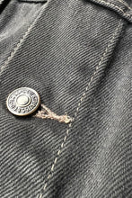 画像をギャラリービューアに読み込む, MADE IN ITALY 92'S 70503 02 DENIM JACKET / BLACK [SIZE: L USED]
