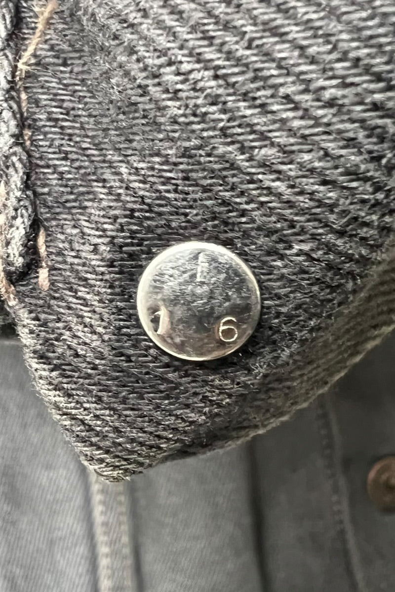 MADE IN ITALY 92'S 70503 02 DENIM JACKET / BLACK [SIZE: L USED]