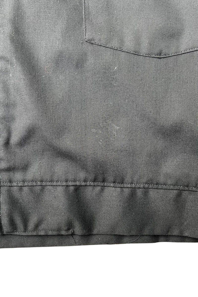 70-80'S CHAIN STITCH EMBROIDERED ZIP CORPORATE PROMOTION JACKET W/LINER / BLACK [SIZE: L USED]