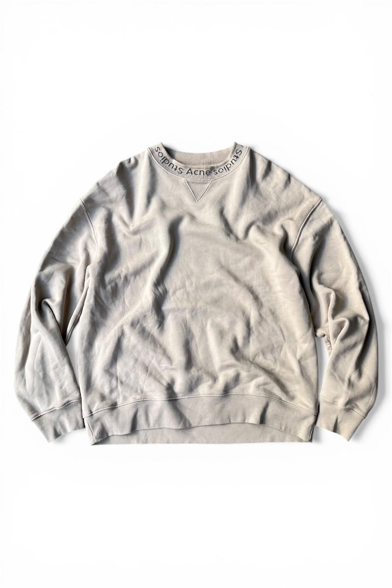 MADE IN PORTUGAL MOCKNECK SWEATSHIRT / BEIGE [SIZE: M USED]