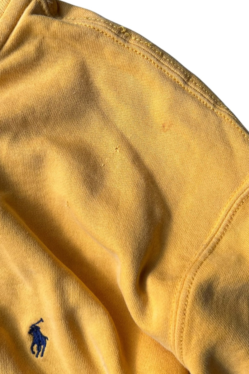 90'S HALF-ZIP SWEATSHIRT / YELLOW [SIZE: XL USED]