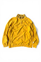 画像をギャラリービューアに読み込む, 90'S HALF-ZIP SWEATSHIRT / YELLOW [SIZE: XL USED]
