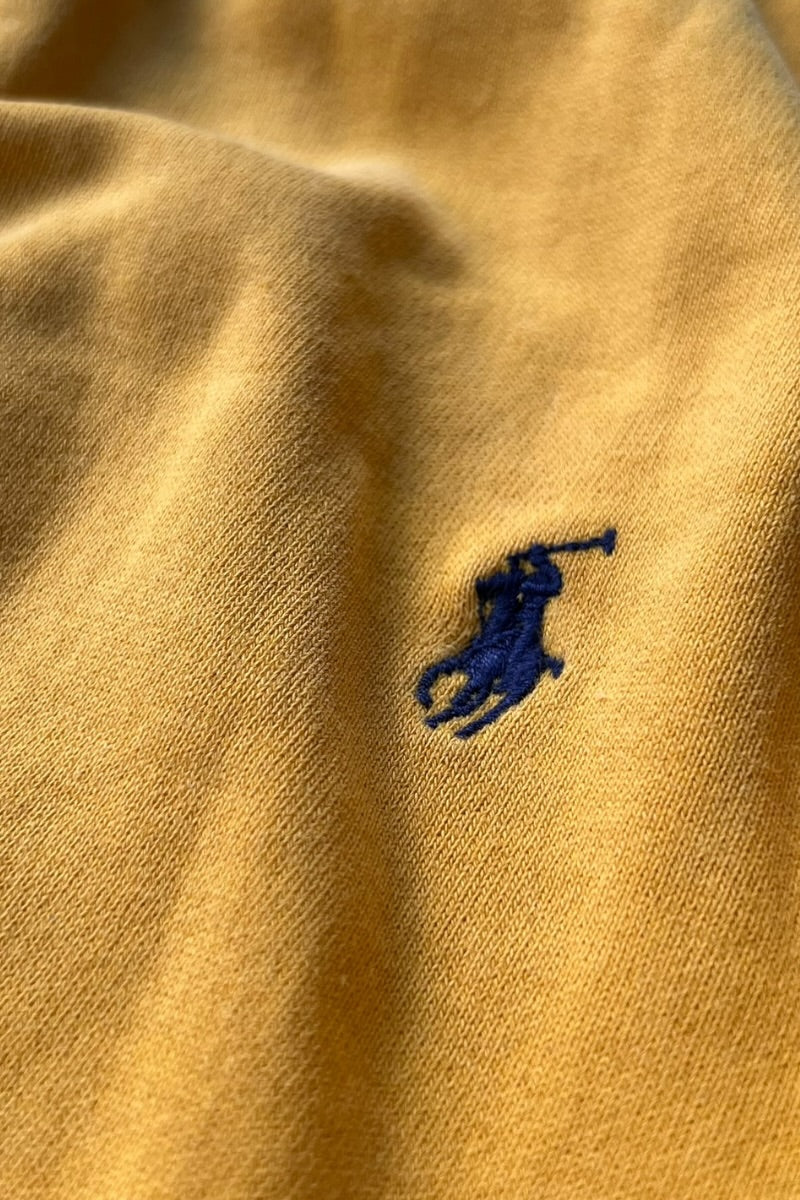 90'S HALF-ZIP SWEATSHIRT / YELLOW [SIZE: XL USED]