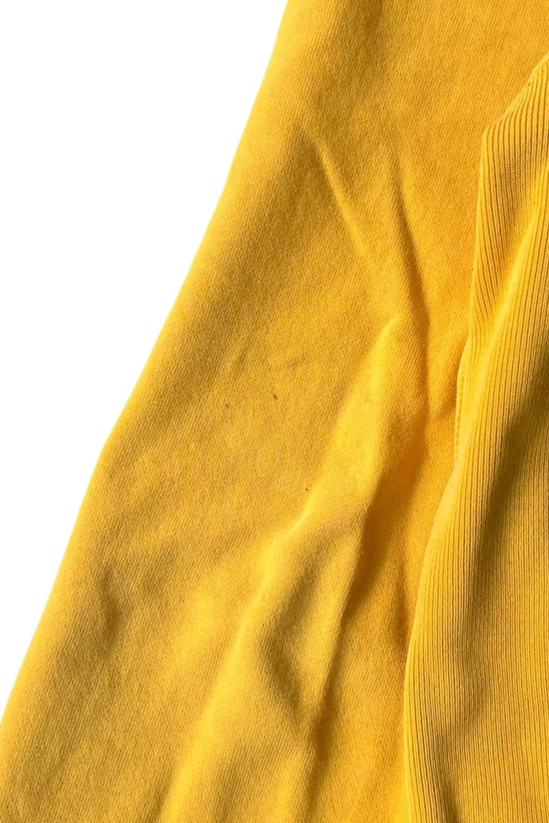 90'S HALF-ZIP SWEATSHIRT / YELLOW [SIZE: XL USED]