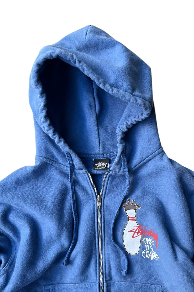 24AW KINGPIN ZIP HOODIE SWEATSHIRT / BLUE [SIZE: M USED]