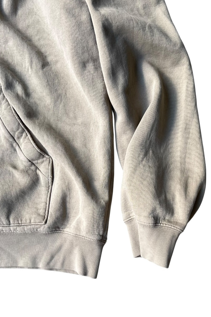 90'S ZIP HOODIE SWEATSHIRT / BEIGE [SIZE: XL USED]