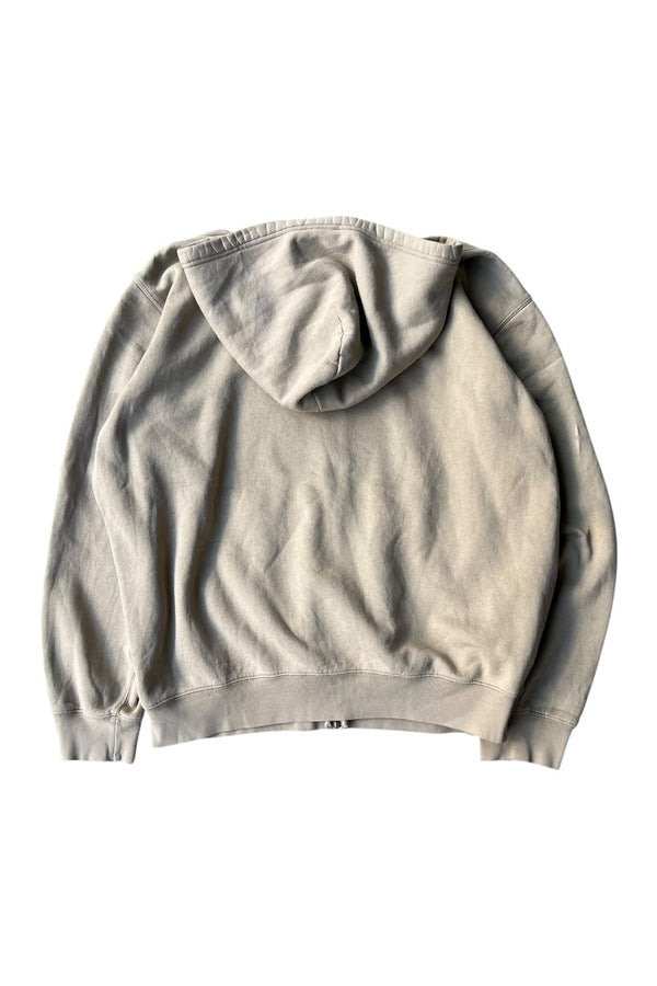 90'S ZIP HOODIE SWEATSHIRT / BEIGE [SIZE: XL USED]