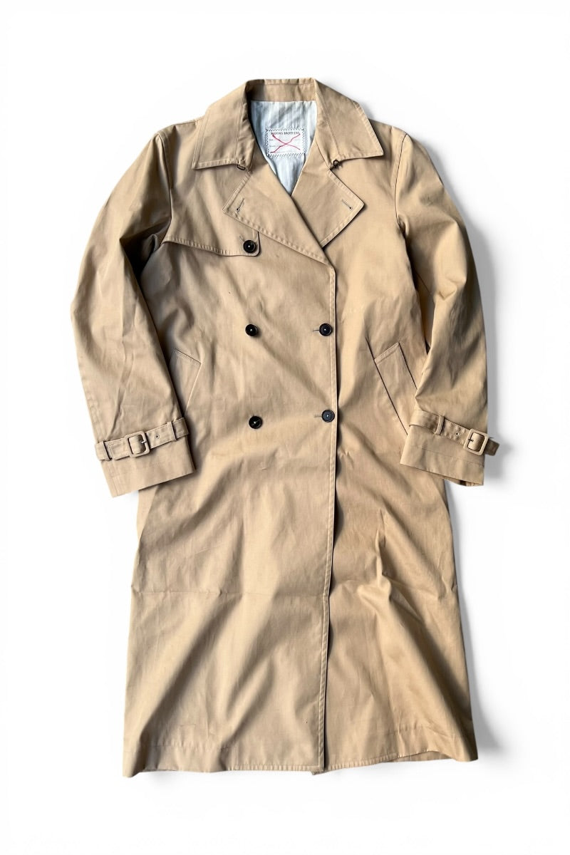 MADE IN ITALY 07'S TRENCH COAT / BEIGE [SIZE: 2 USED]