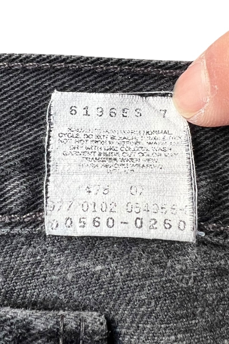 MADE IN USA Y2K 02'S 560 DENIM PANTS / BLACK [SIZE: 36 USED]