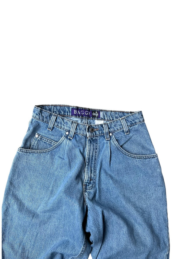 MADE IN USA 90'S SILVER TAB BAGGY DENIM PANTS / INDIGO [SIZE: 36 USED]