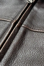 画像をギャラリービューアに読み込む, Y2K EARLY 00'S LEATHER JACKET / BROWN [SIZE: M USED]
