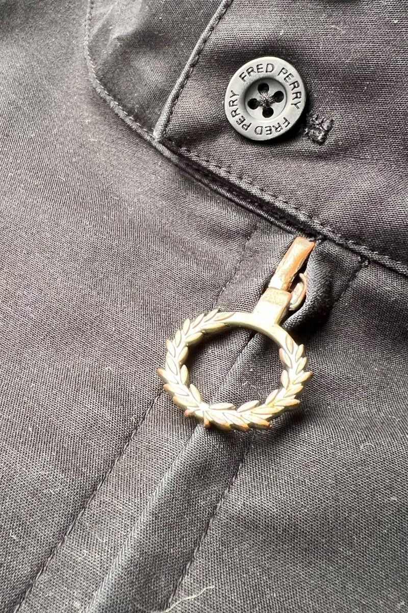 COTTON ZIP JACKET / BLACK [SIZE: S USED]