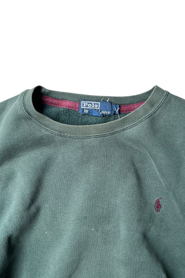 90'S ONE POINT SWEATSHIRT / GREEN [SIZE: L USED]