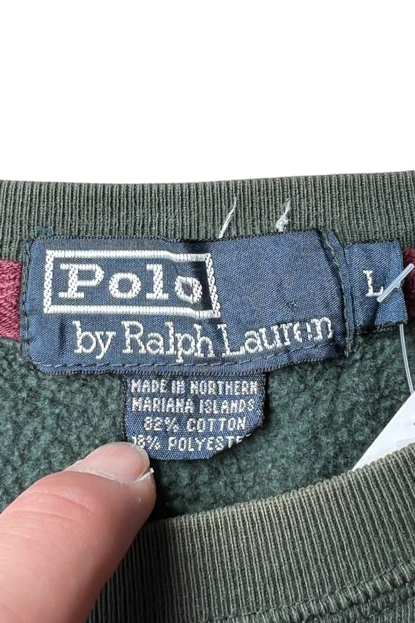 90'S ONE POINT SWEATSHIRT / GREEN [SIZE: L USED]