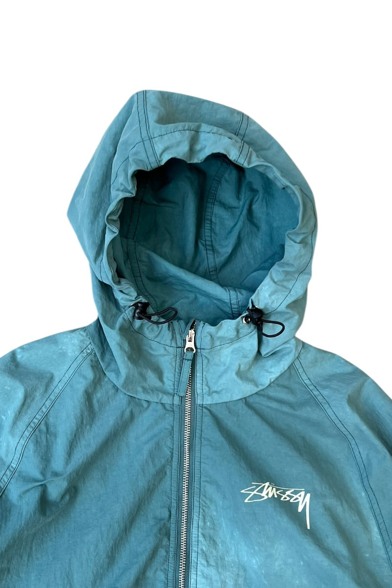 WAVE DYE BEACH SHELL JACKET / BLUE [SIZE: L USED]