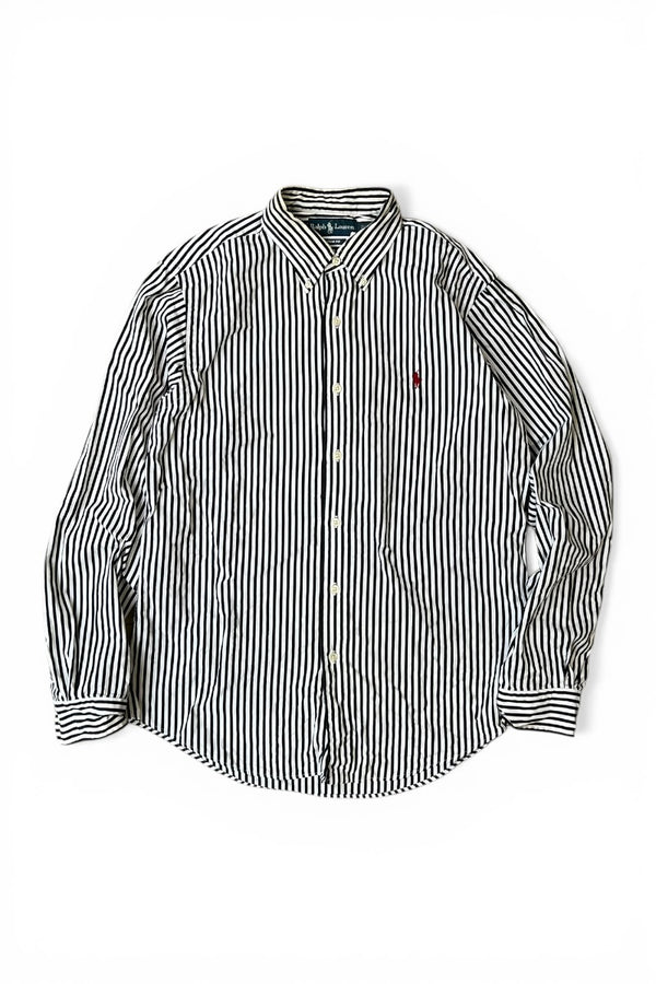 90'S L/S STRIPE SHIRT / STRIPE [SIZE: M USED]
